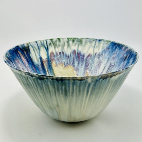 Porcelain Bowl With Layered Glazes